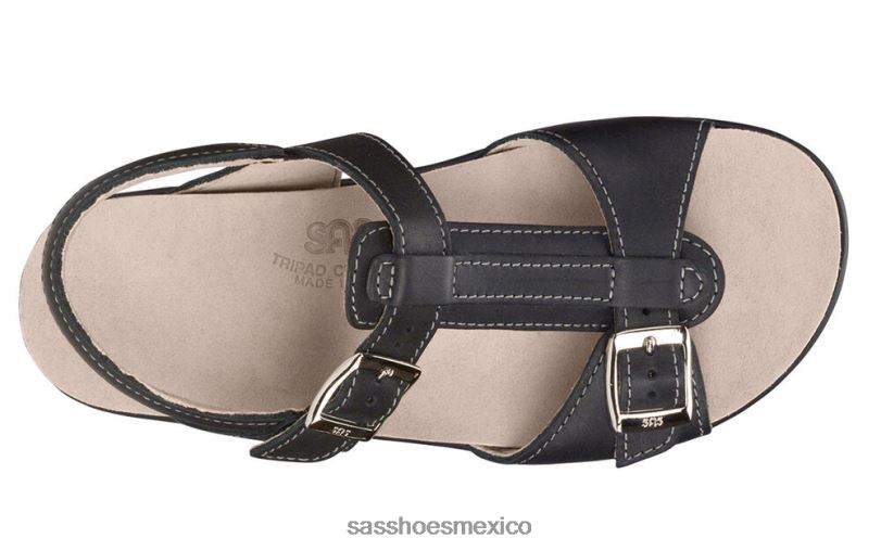 mx SAS mujer versátil sandalias captiva con correa en T negro LVV46150