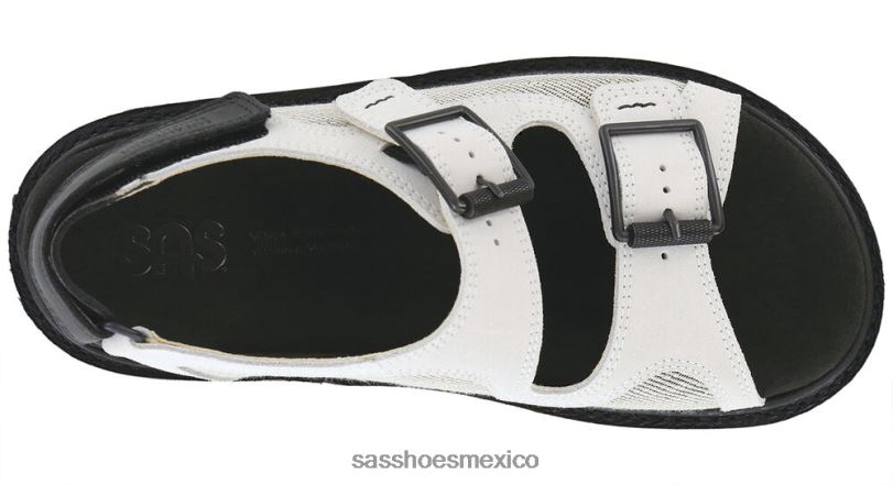 mx SAS mujer versátil sandalias con correa de tacón conga blanqueado por el sol LVV46405