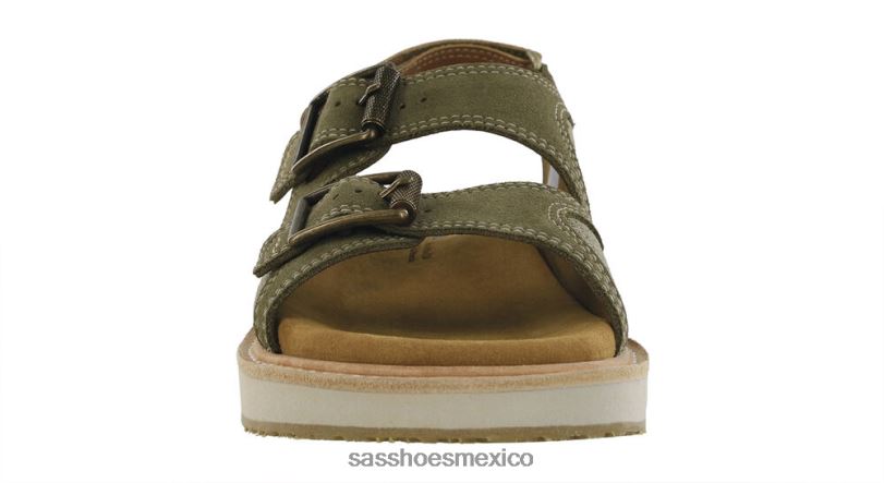 mx SAS mujer versátil sandalias con correa de tacón conga salvia del desierto LVV46404