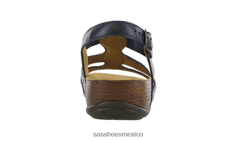 mx SAS mujer versátil sandalias con tira en T y tréboles azul marino multi LVV46159