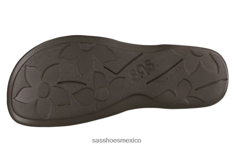 mx SAS mujer versátil sandalias con tira en T y tréboles espacio nerón LVV46158