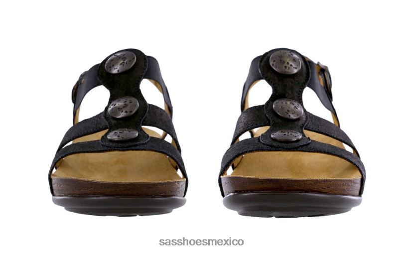 mx SAS mujer versátil sandalias con tira en T y tréboles espacio nerón LVV46158