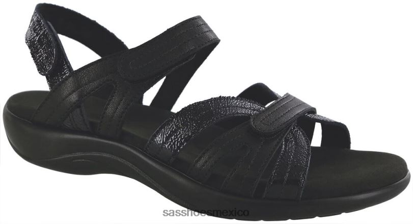 mx SAS mujer versátil sandalias con tira en el talón arena negro LVV4661