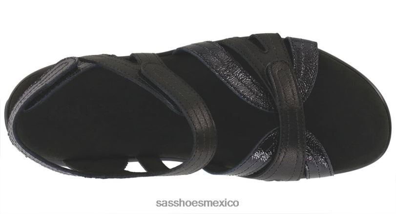 mx SAS mujer versátil sandalias con tira en el talón arena negro LVV4661