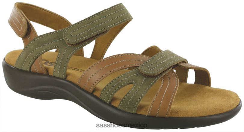 mx SAS mujer versátil sandalias con tira en el talón salvia del desierto LVV4659