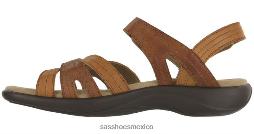 mx SAS mujer versátil sandalias con tira en el talón sepia LVV4662