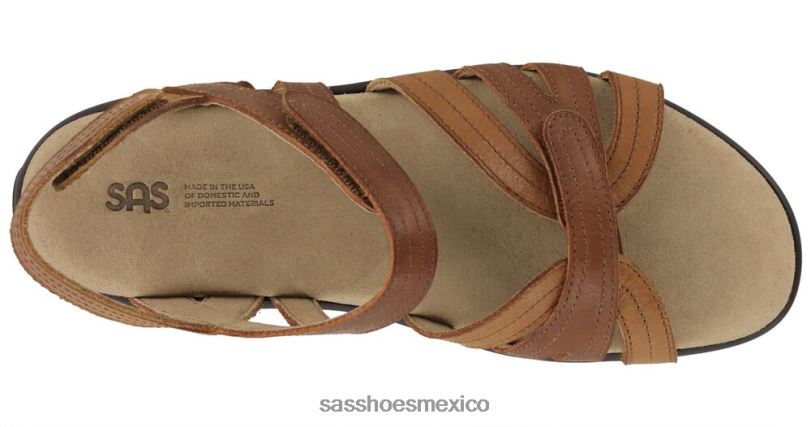 mx SAS mujer versátil sandalias con tira en el talón sepia LVV4662