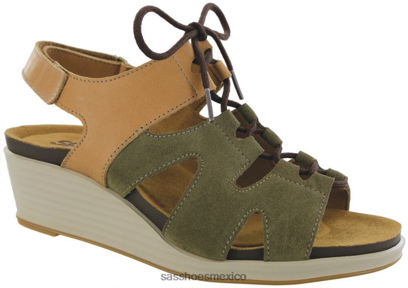 mx SAS mujer versátil sandalias de cuña con cordones sedona artemisa LVV46436