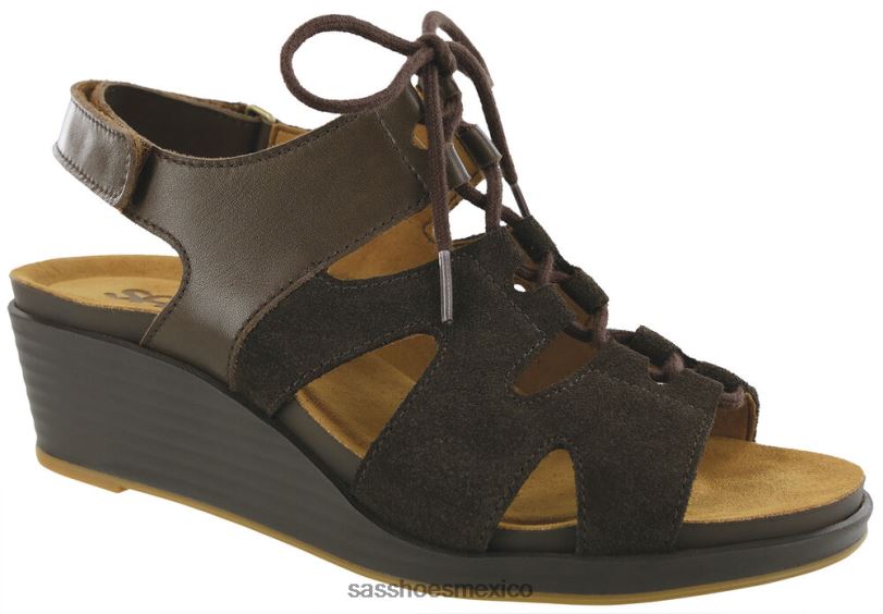 mx SAS mujer versátil sandalias de cuña con cordones sedona bosques LVV46437