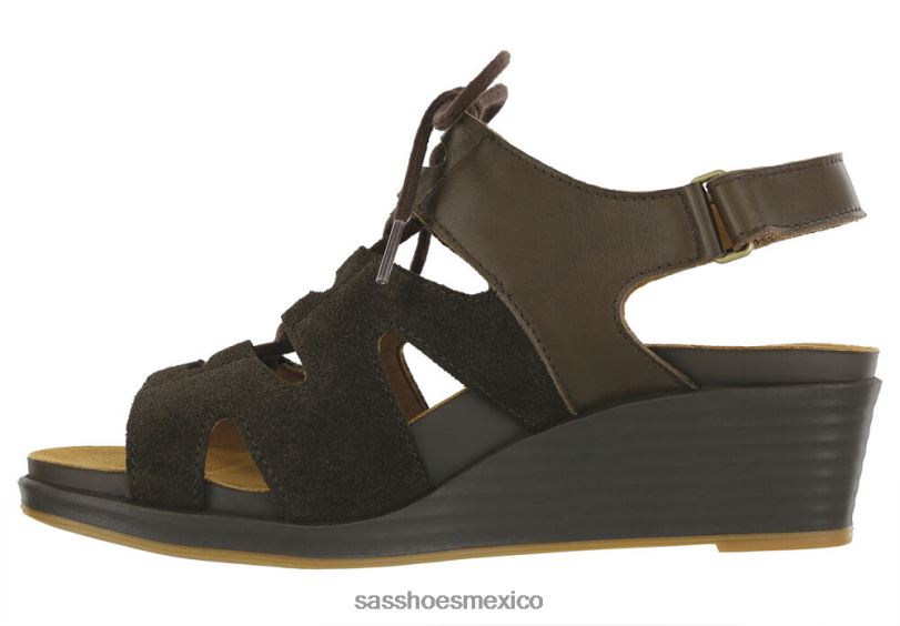 mx SAS mujer versátil sandalias de cuña con cordones sedona bosques LVV46437