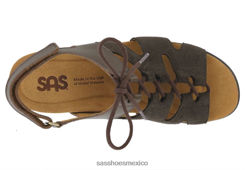 mx SAS mujer versátil sandalias de cuña con cordones sedona bosques LVV46437