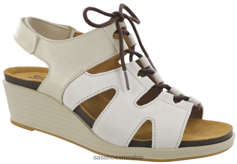 mx SAS mujer versátil sandalias de cuña con cordones sedona madera a la deriva LVV46435