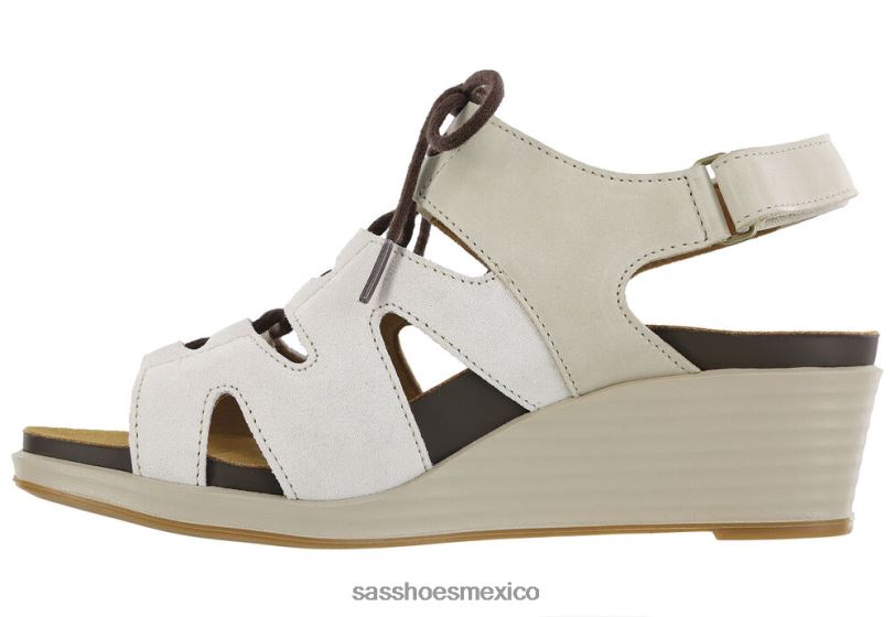 mx SAS mujer versátil sandalias de cuña con cordones sedona madera a la deriva LVV46435