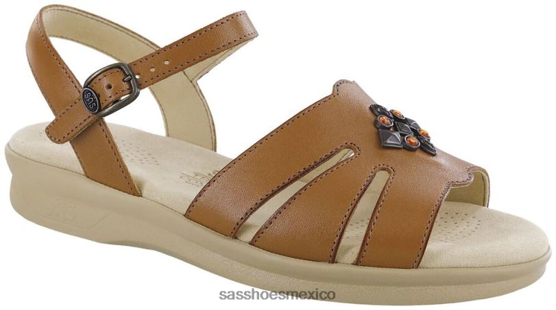mx SAS mujer versátil sandalias helena con tiras bronceado antiguo LVV4692