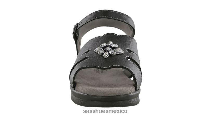mx SAS mujer versátil sandalias helena con tiras negro LVV4690
