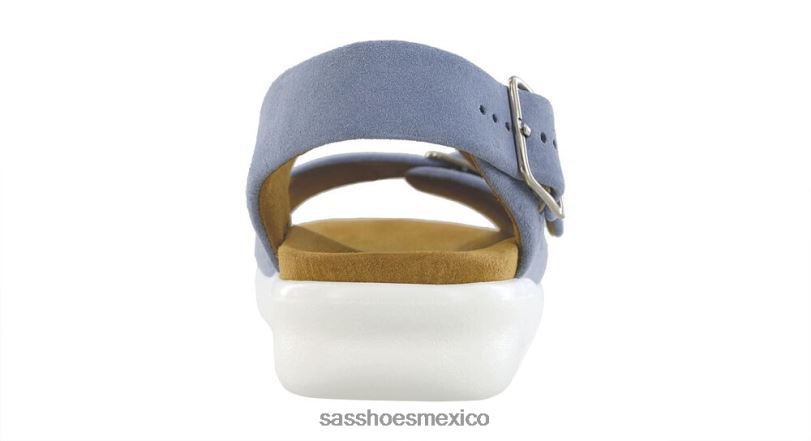 mx SAS mujer versátil sandalias holgadas con correa en el talón cielo puerto LVV46111