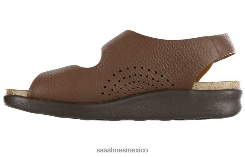 mx SAS mujer versátil sandalias holgadas con correa en el talón ámbar LVV46116