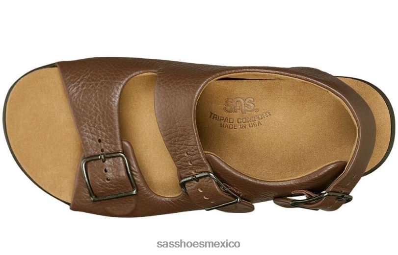 mx SAS mujer versátil sandalias holgadas con correa en el talón ámbar LVV46116