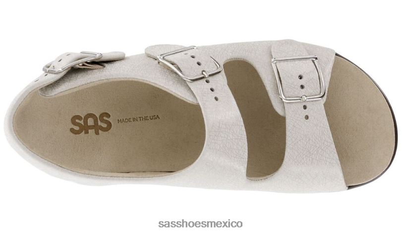 mx SAS mujer versátil sandalias holgadas con correa en el talón tela de lino LVV46109