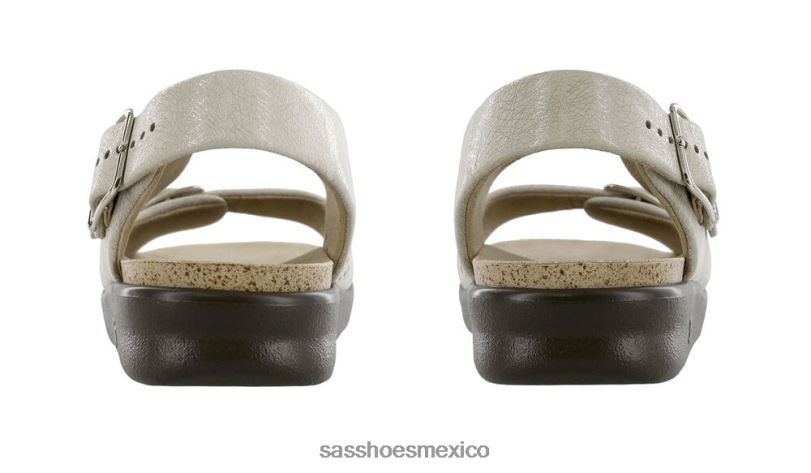 mx SAS mujer versátil sandalias holgadas con correa en el talón tela de lino LVV46109