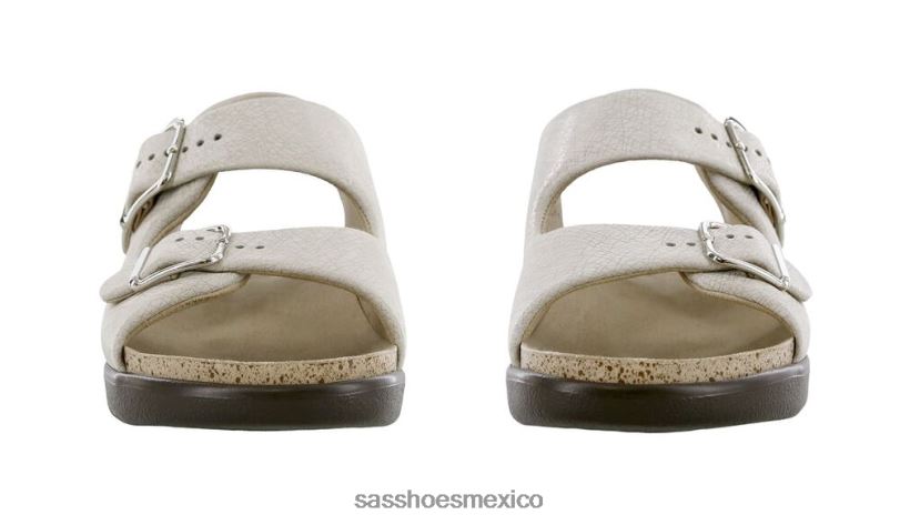 mx SAS mujer versátil sandalias holgadas con correa en el talón tela de lino LVV46109