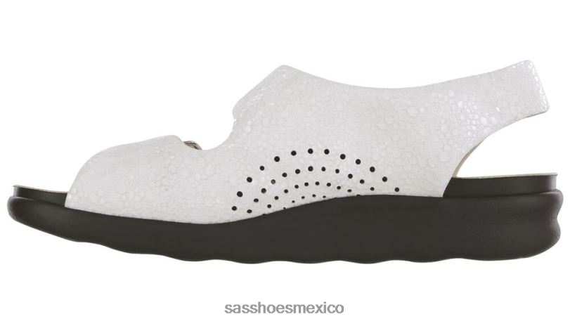 mx SAS mujer versátil sandalias holgadas con correa en el talón vainilla LVV46119