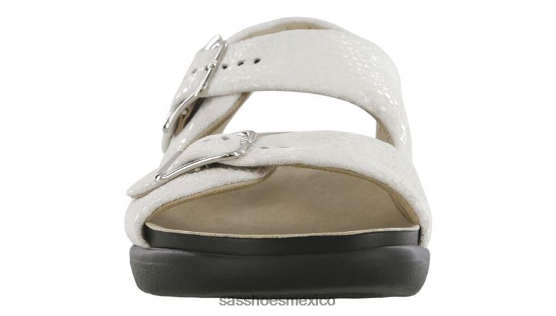 mx SAS mujer versátil sandalias holgadas con correa en el talón vainilla LVV46119
