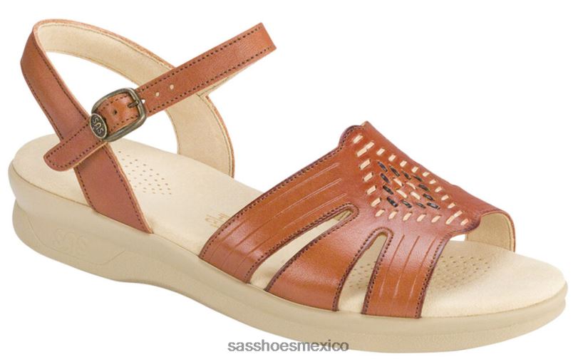 mx SAS mujer versátil sandalias huarache con tiras de cuarto bronceado antiguo LVV4666