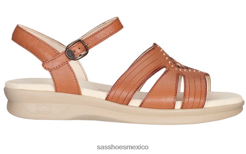mx SAS mujer versátil sandalias huarache con tiras de cuarto bronceado antiguo LVV4666
