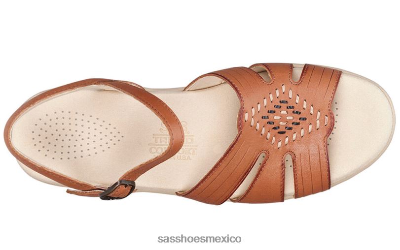 mx SAS mujer versátil sandalias huarache con tiras de cuarto bronceado antiguo LVV4666