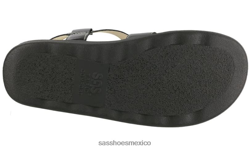 mx SAS mujer versátil sandalias huggy con tiras cruzadas Nerón LVV46169