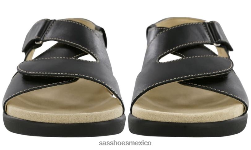 mx SAS mujer versátil sandalias huggy con tiras cruzadas Nerón LVV46169