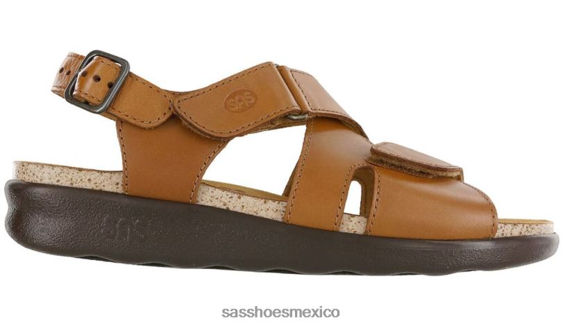mx SAS mujer versátil sandalias huggy con tiras cruzadas caramelo LVV46166