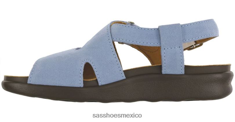 mx SAS mujer versátil sandalias huggy con tiras cruzadas cielo puerto LVV46163