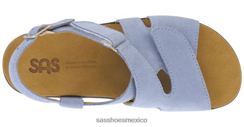 mx SAS mujer versátil sandalias huggy con tiras cruzadas cielo puerto LVV46163