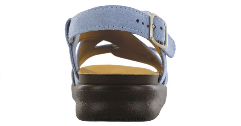 mx SAS mujer versátil sandalias huggy con tiras cruzadas cielo puerto LVV46163