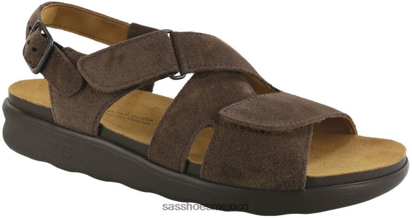 mx SAS mujer versátil sandalias huggy con tiras cruzadas osito de peluche LVV46162