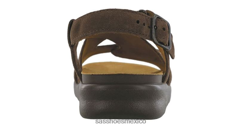 mx SAS mujer versátil sandalias huggy con tiras cruzadas osito de peluche LVV46162