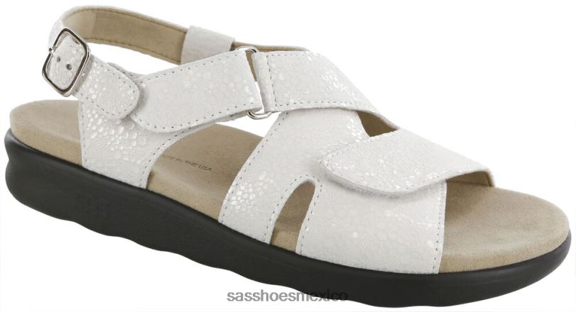 mx SAS mujer versátil sandalias huggy con tiras cruzadas vainilla LVV46168