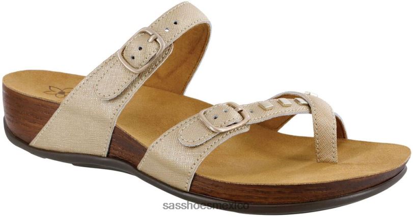 mx SAS mujer versátil sandalias jett toe loop oro metalizado LVV46134