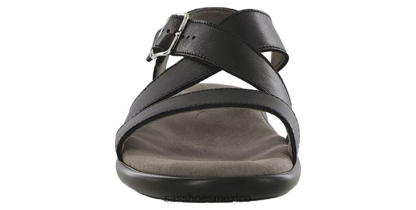 mx SAS mujer versátil sandalias laguna con tiras cruzadas negro LVV46171