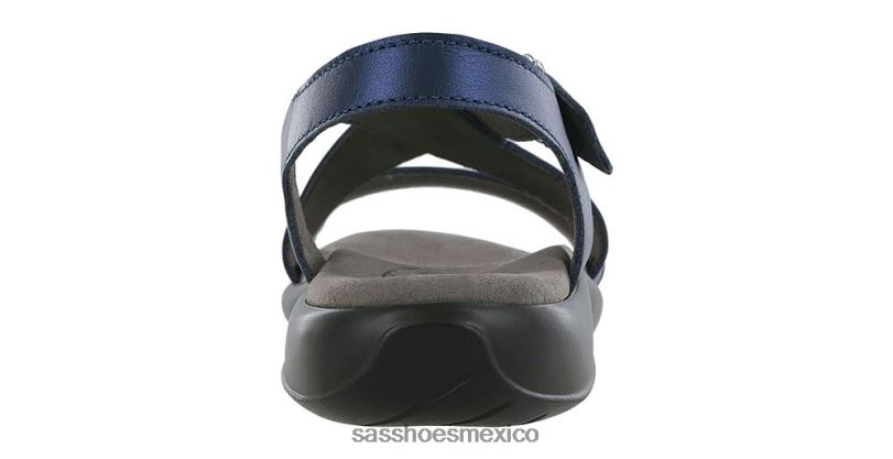 mx SAS mujer versátil sandalias laguna con tiras cruzadas perlado azul LVV46172
