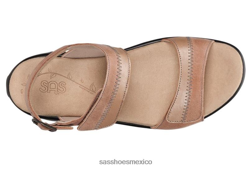 mx SAS mujer versátil sandalias nudu con correa en el talón amanecer LVV4696