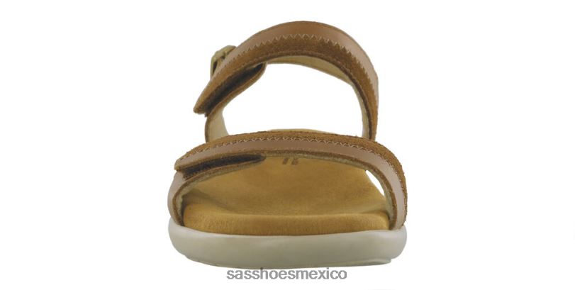 mx SAS mujer versátil sandalias nudu con correa en el talón color avellana LVV46101