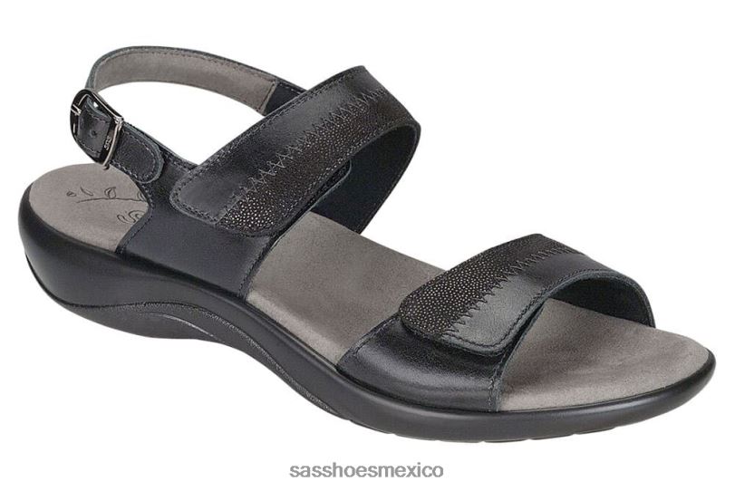 mx SAS mujer versátil sandalias nudu con correa en el talón medianoche LVV4694
