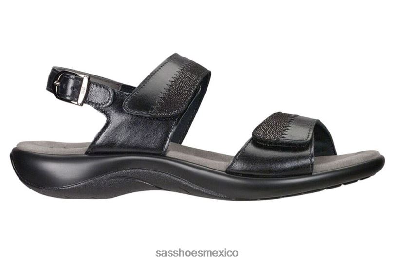 mx SAS mujer versátil sandalias nudu con correa en el talón medianoche LVV4694