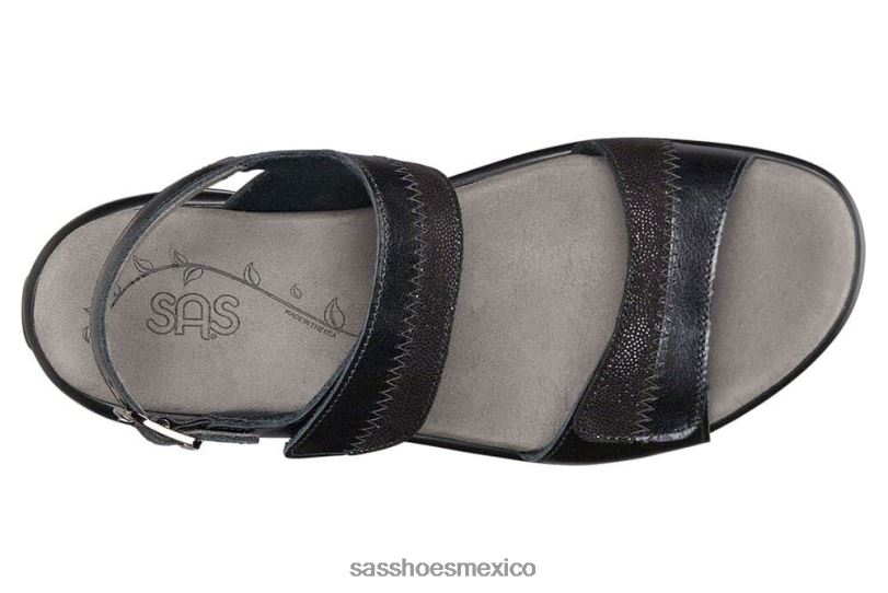 mx SAS mujer versátil sandalias nudu con correa en el talón medianoche LVV4694