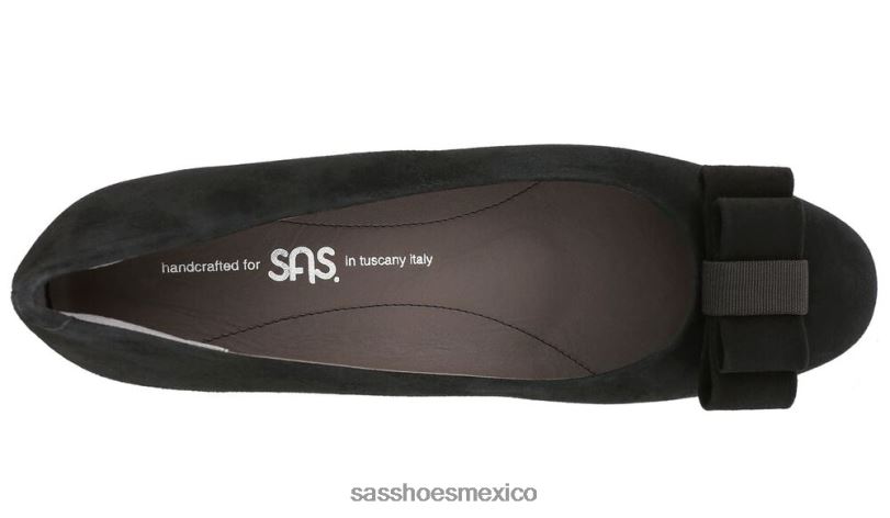 mx SAS mujer inspirado bomba de cuña audrey ante negro LVV46412