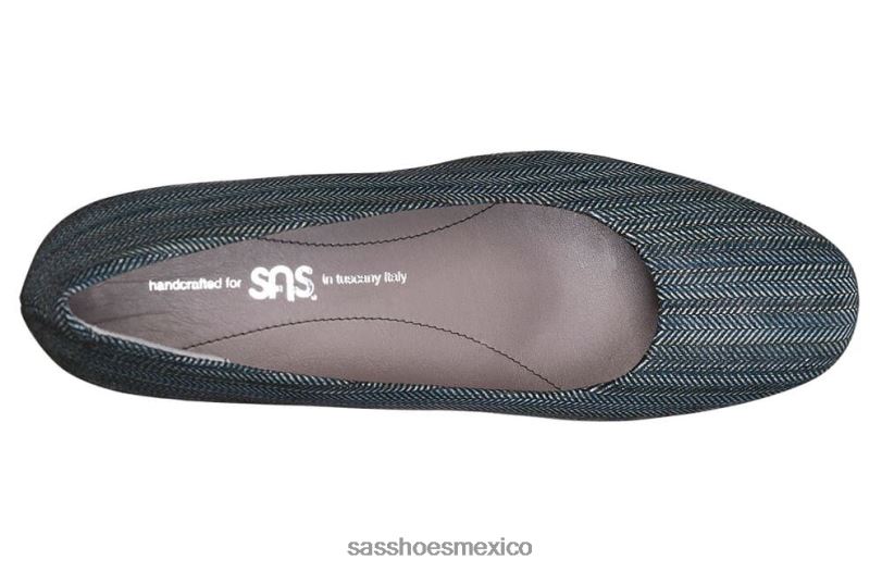 mx SAS mujer inspirado bomba de cuña sofía azur LVV46319