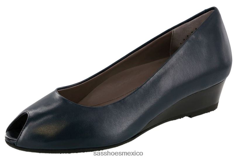 mx SAS mujer inspirado cuña scarlett peep toe Armada LVV46373